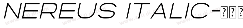Nereus Italic字体转换